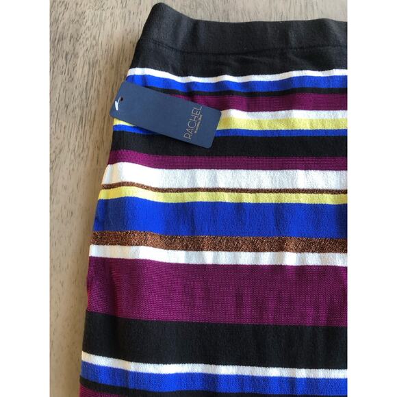 Rachel Roy Victorian Vio Stripe Midi Skirt - S - Picture 4 of 5
